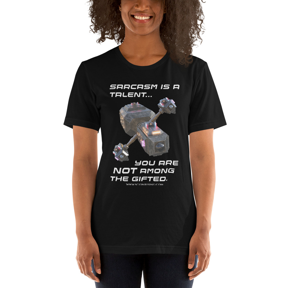 Sarcasm v1 T-shirt (Dark Colors) - Image 2