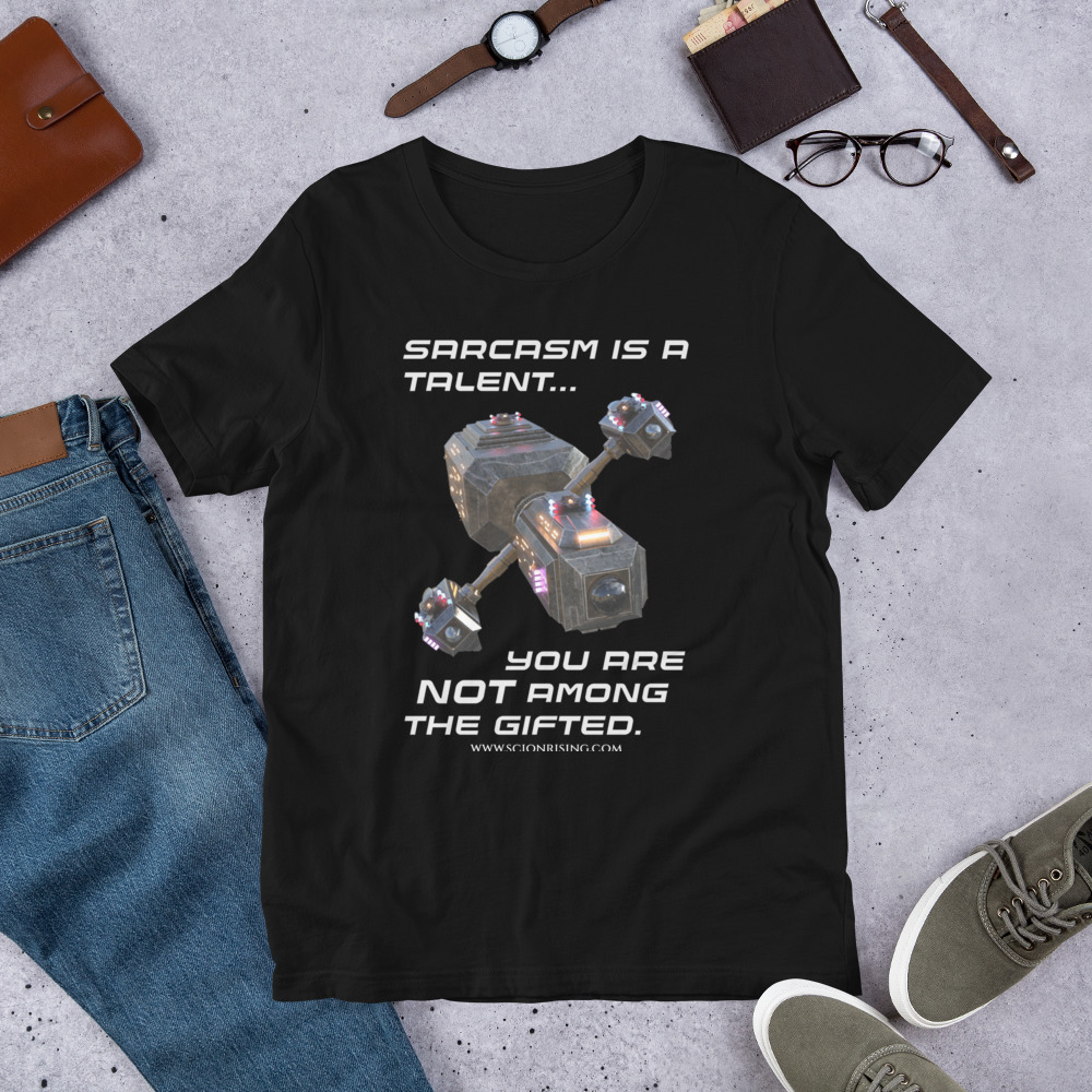 Sarcasm v1 T-shirt (Dark Colors) - Image 3